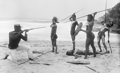 Part of the Wild Australia exhibition: Tamarama Beach, December 1892. Photograph by Kerry & Co. Tyrell Collection: Museum of Applied Arts and Sciences.